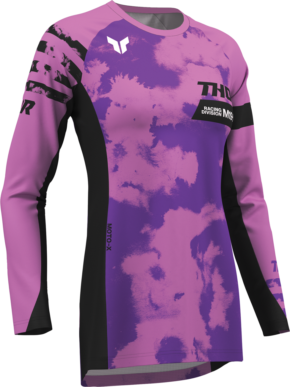 Adult - Thor Women's Launchmode Bleach Jersey - Black/Orchid