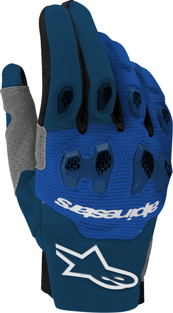Adult - Alpinestars Pro-Dura Gloves - Navy/Bright Blue/White