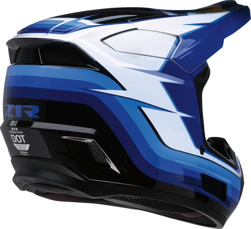Youth - Z1R Dirt Maxx Vortex Helmet - Blue/White