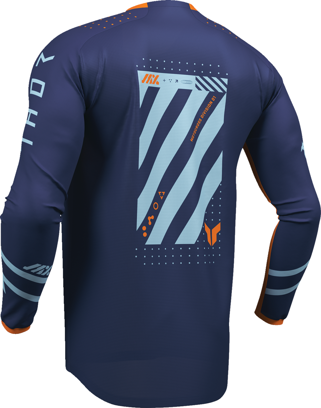 Adult - Thor Launchmode Futura Jersey - Navy/Orange