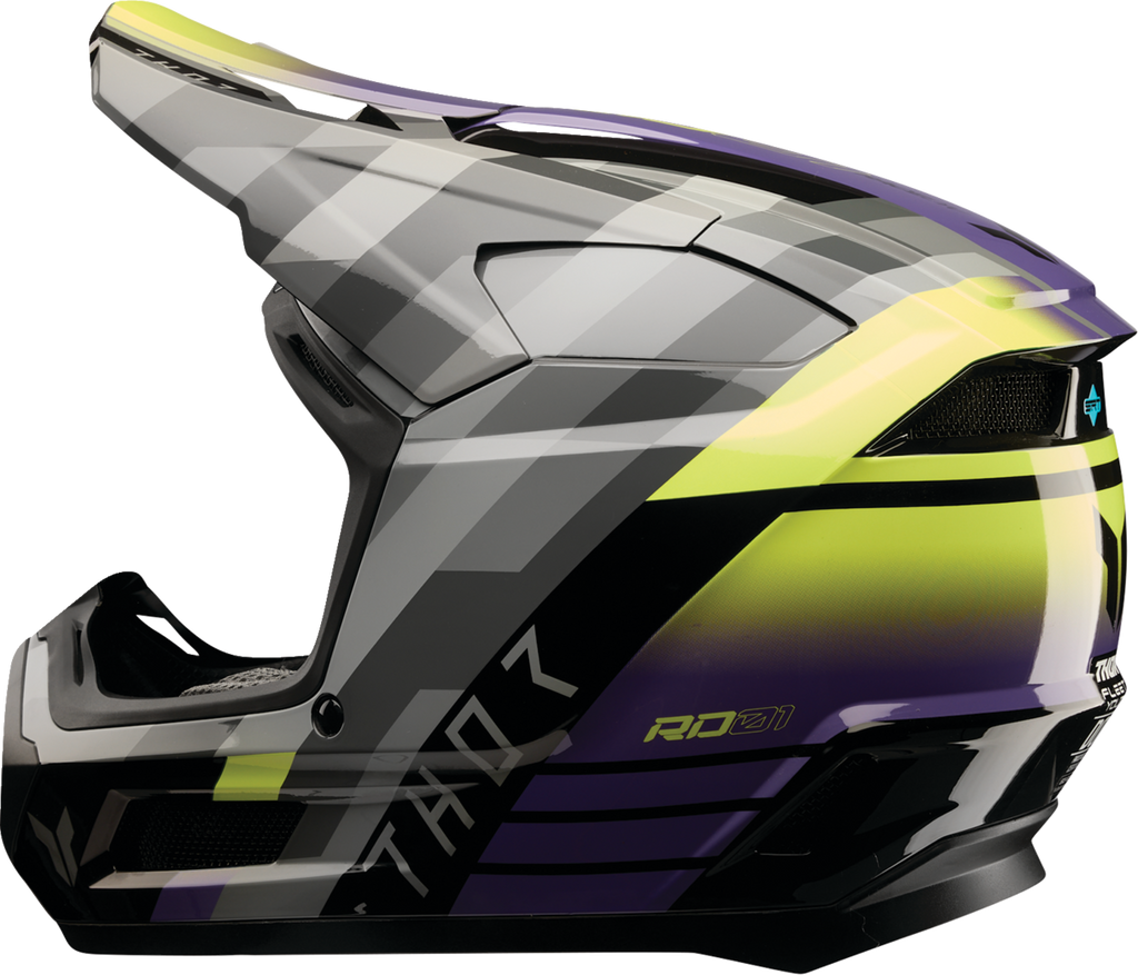 Youth - Thor Fleet Camber Helmet - Black/Purple