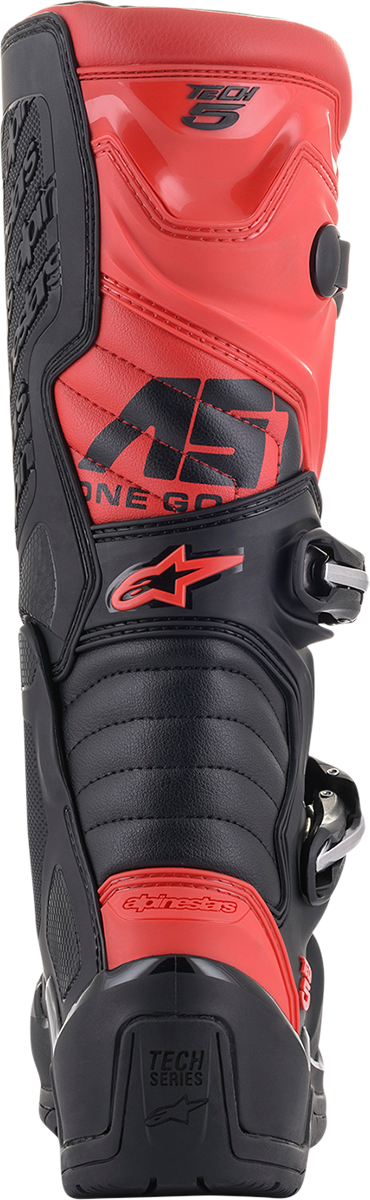 Adult - Alpinestars Tech 5 Boots - Black/Red- US 7 / EU 40.5