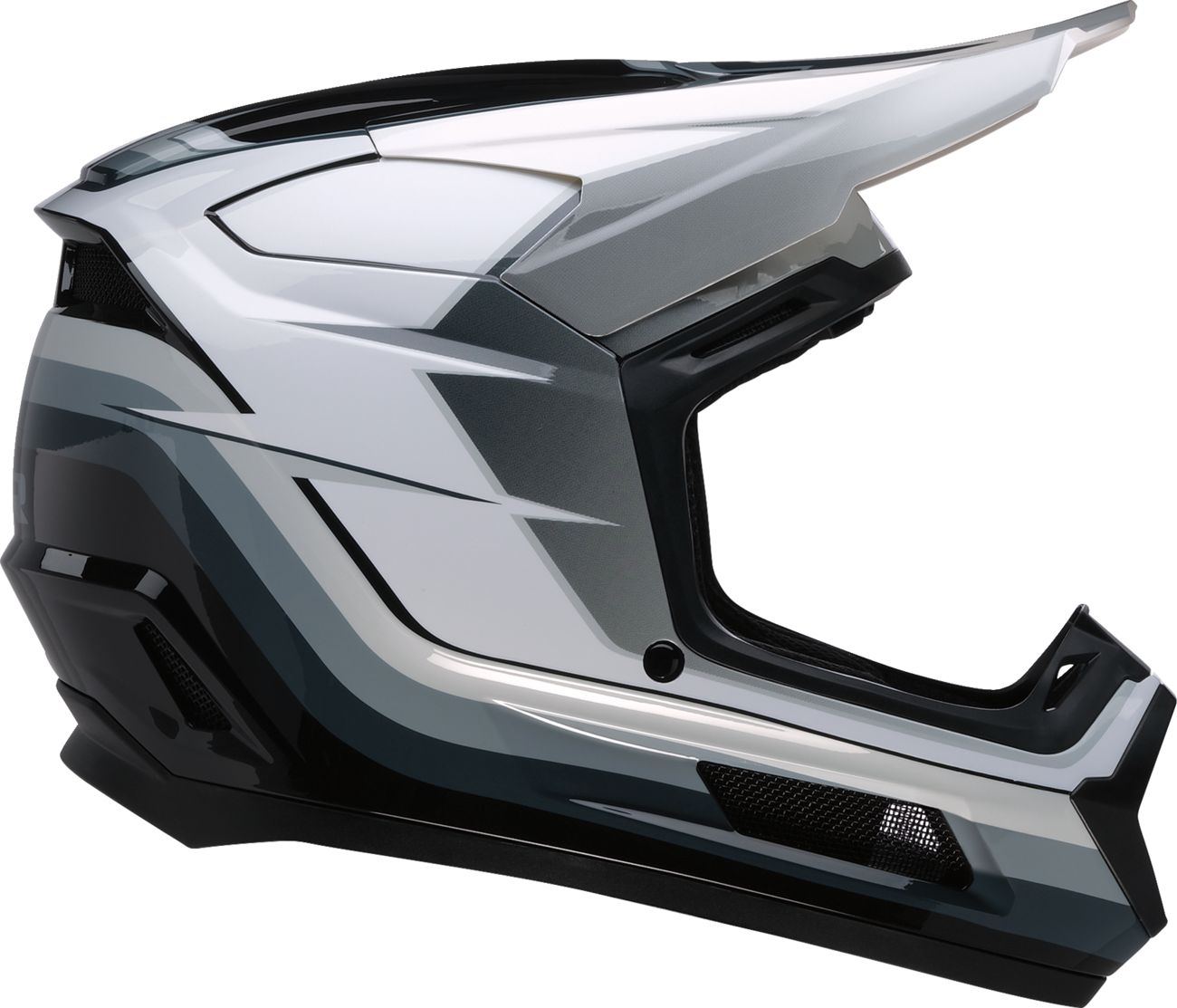 Youth - Z1R Dirt Maxx Vortex Helmet - Black/White/Gray