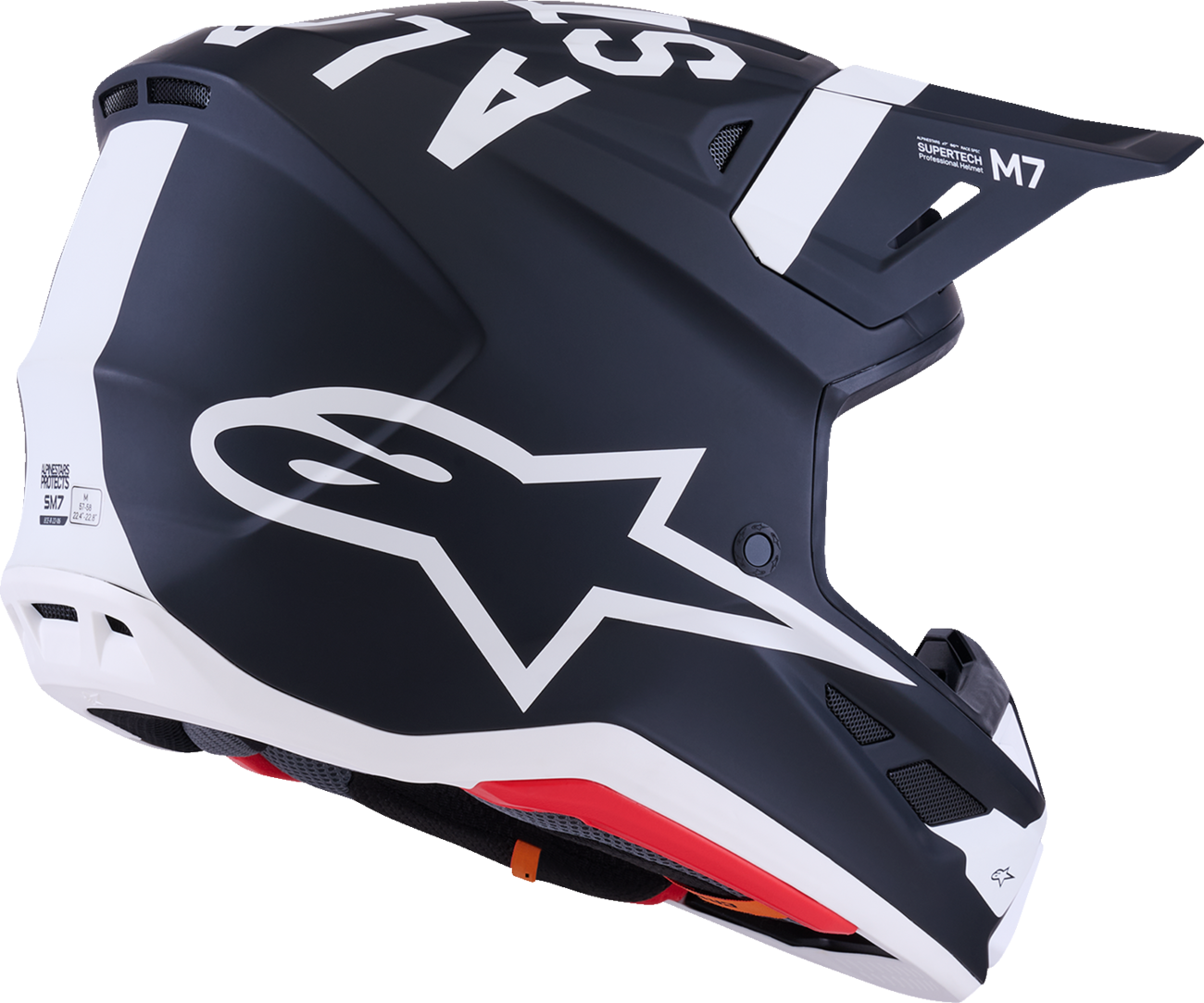 Adult - Alpinestars SM7 Dasher Helmet - Matte Black/White