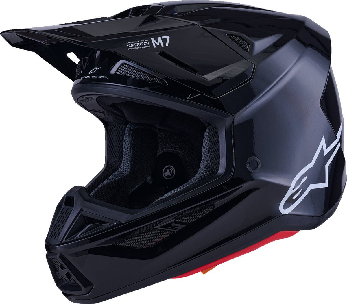 Adult - Alpinestars SM7 Solid Helmet - Gloss Black