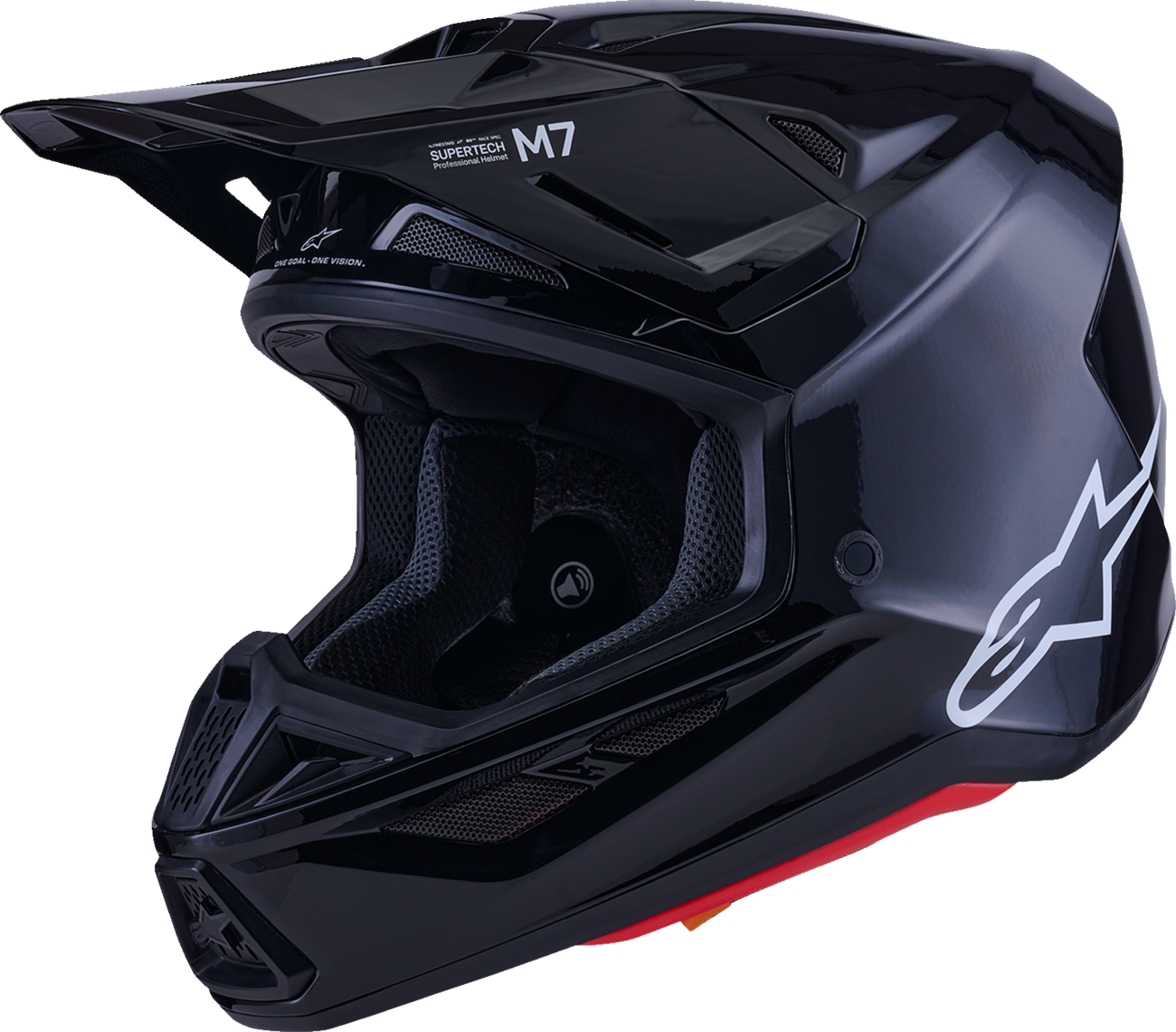 Adult - Alpinestars SM7 Solid Helmet - Gloss Black