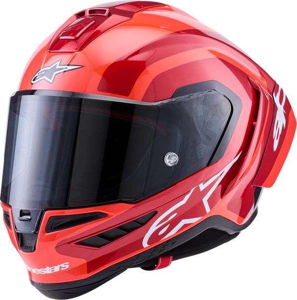 Adult - Alpinestars Supertech R10 Arius Helmet - Black/White/Double Red