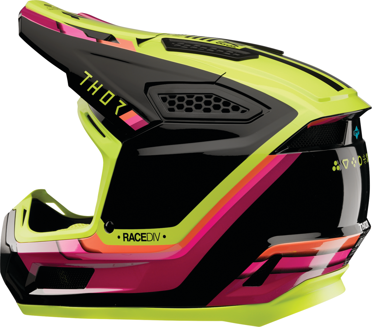 Adult - Thor Fleet Defy Helmet - Black/Acid