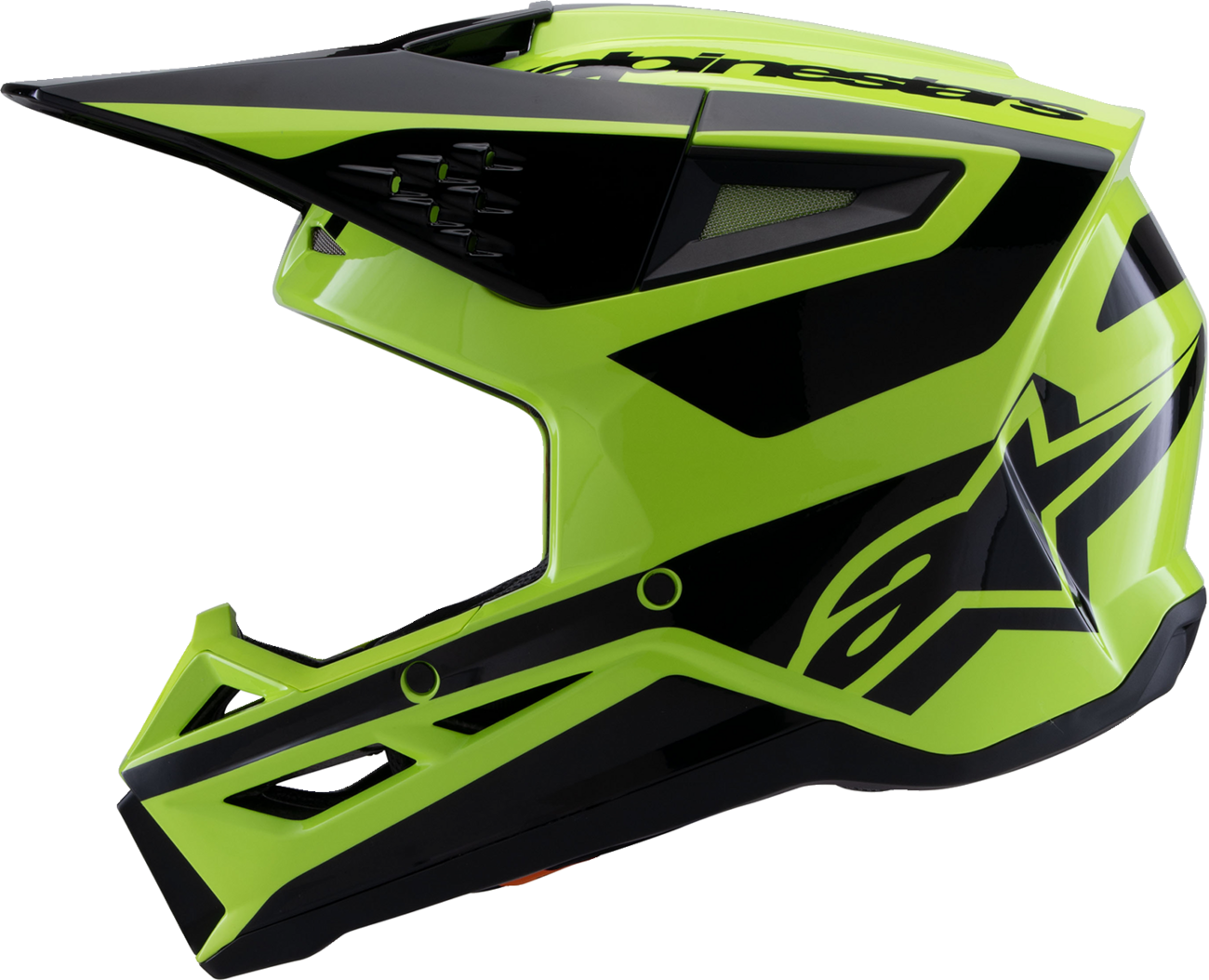 Adult - Alpinestars SM3 Heat Helmet - Gloss Yellow Fluo/Black