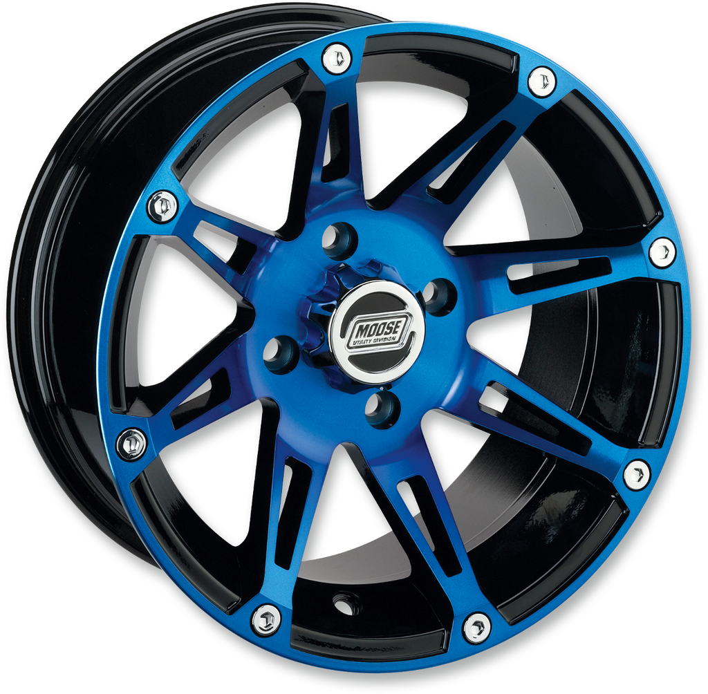 Moose 387X Wheel - Anodized Blue/Black