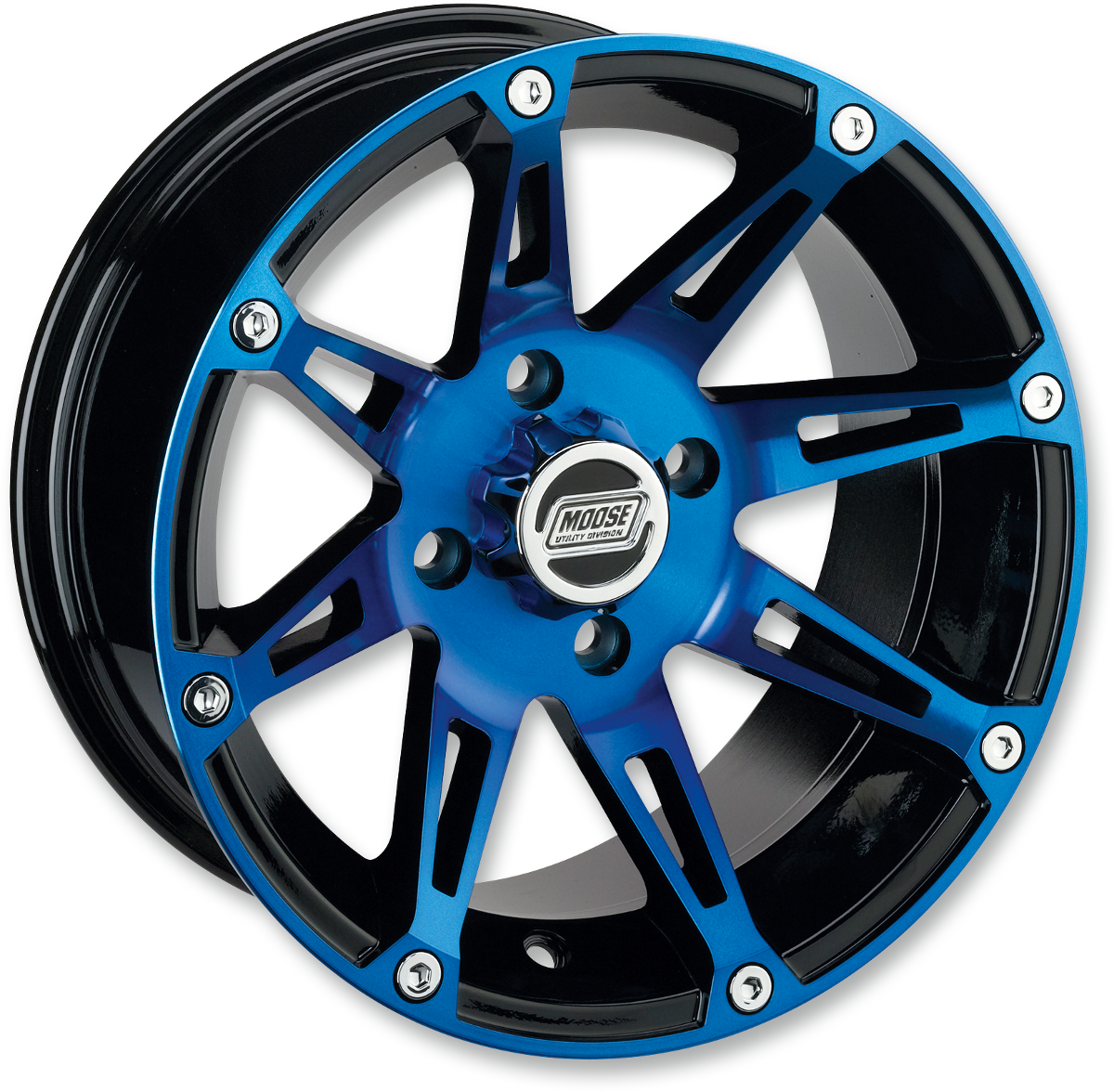 Moose 387X Wheel - Anodized Blue/Black