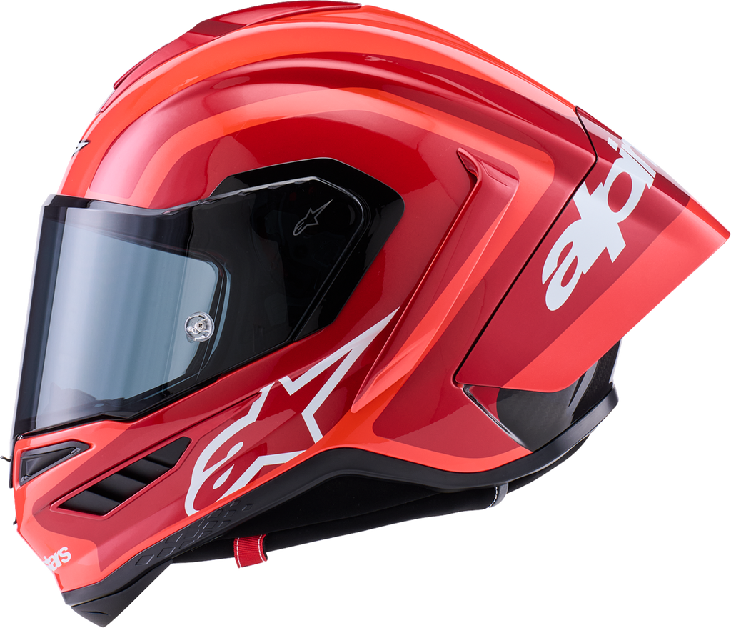 Adult - Alpinestars Supertech R10 Arius Helmet - Black/White/Double Red
