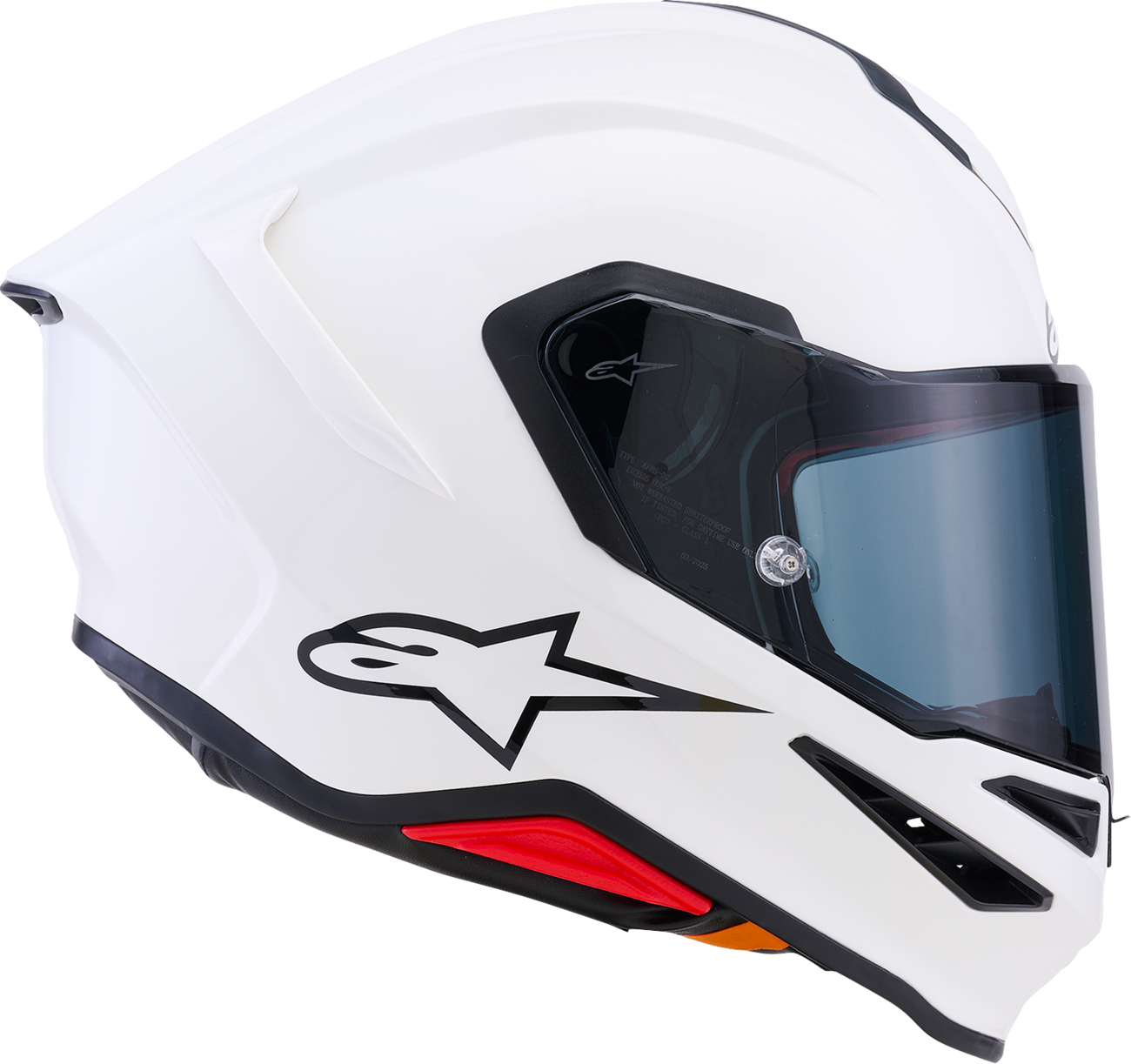 Adult - Alpinestars Supertech R7 Helmet - Gloss White