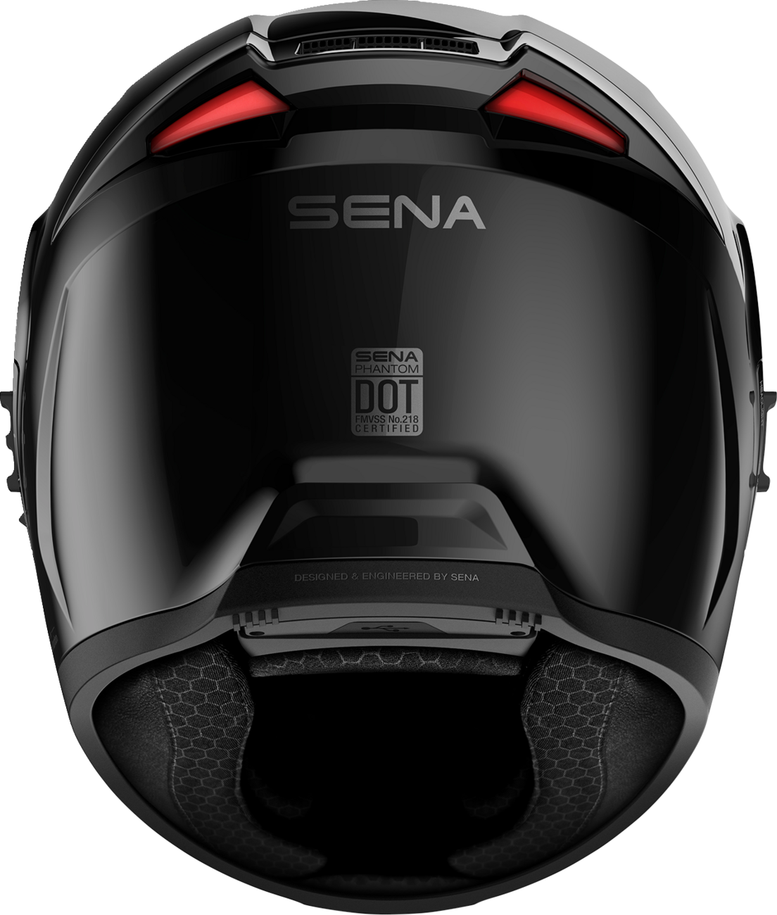 Adult - Sena Phantom Helmet - Gloss Black