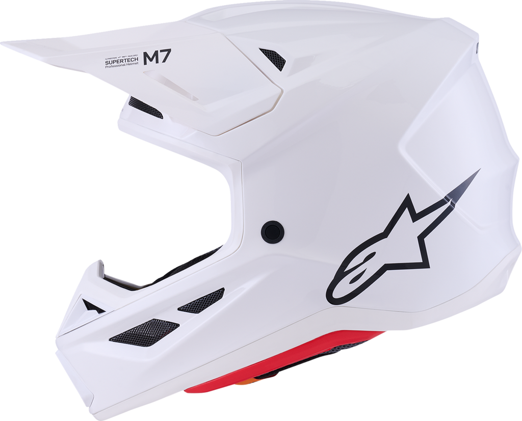 Adult - Alpinestars SM7 Solid Helmet - Gloss White