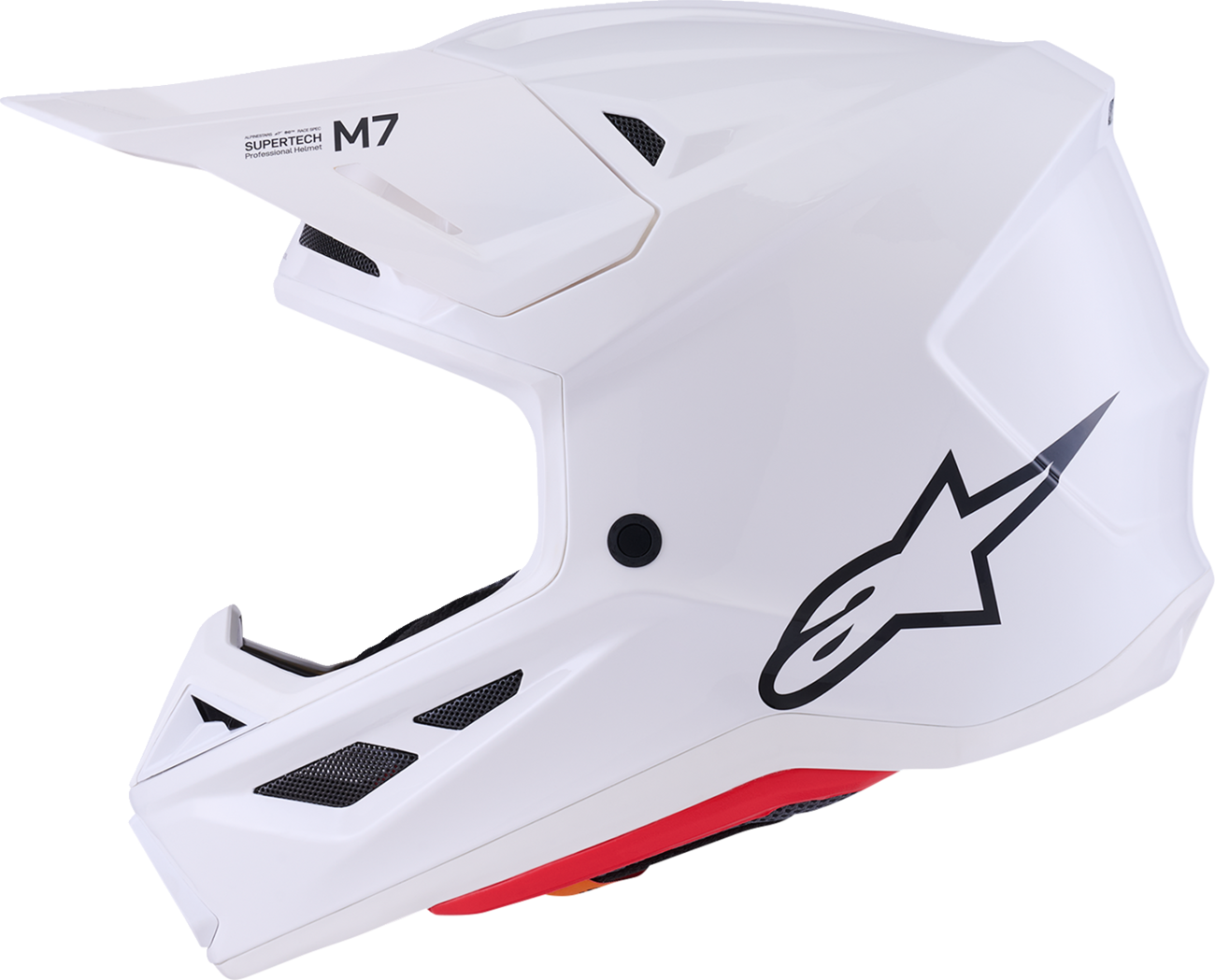 Adult - Alpinestars SM7 Solid Helmet - Gloss White