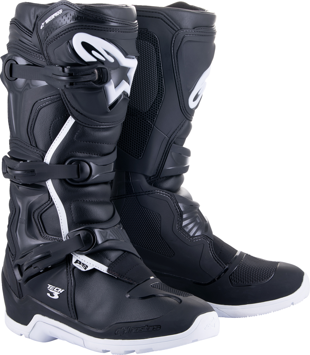 Adult - Alpinestars Tech 3 Enduro Waterproof Boots - Black/White