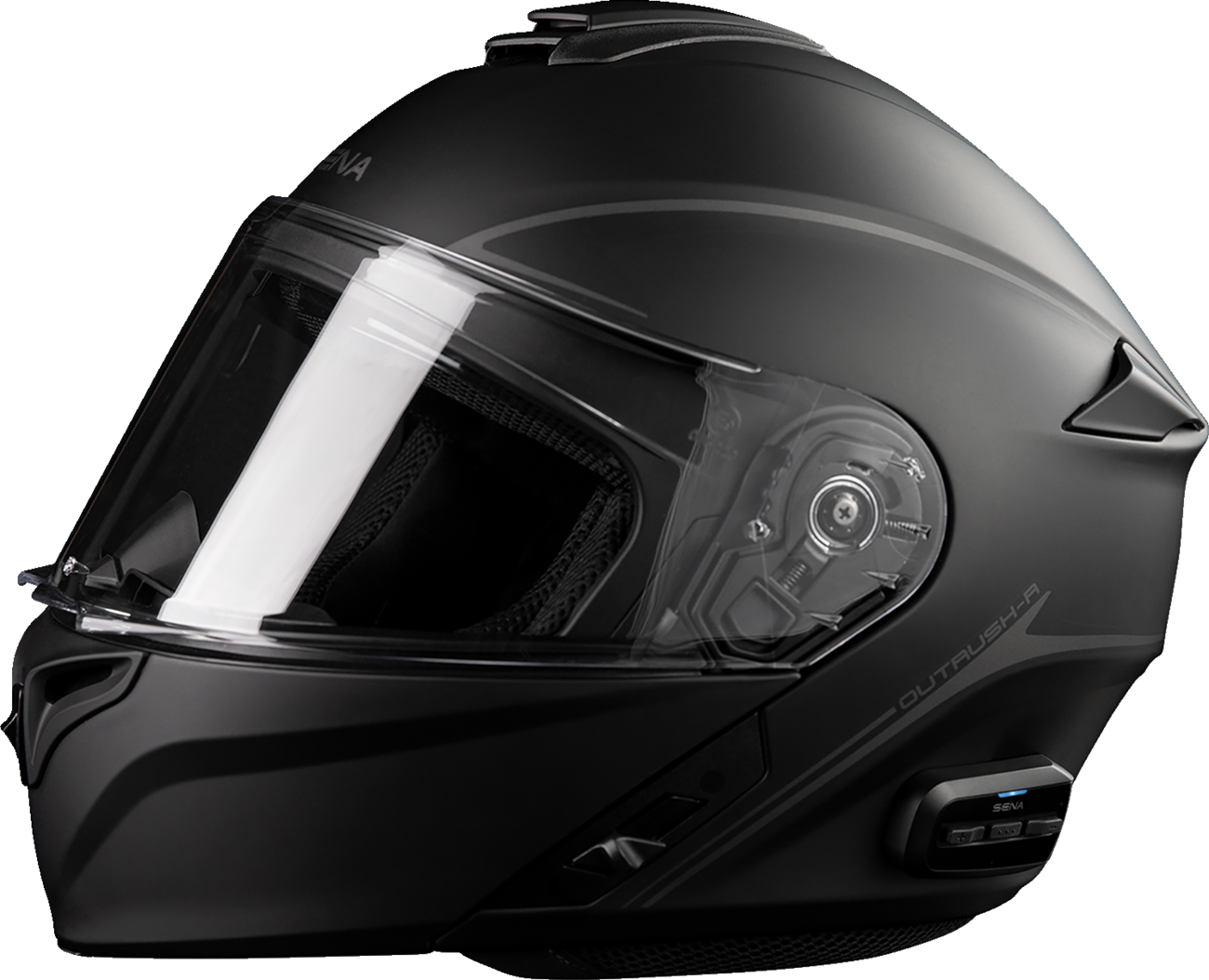 Adult - Sena Outrush R Modular Helmet - Black