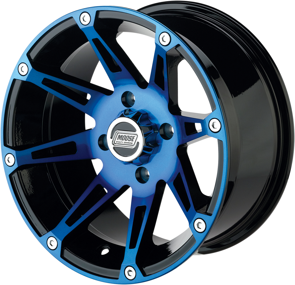 Moose 387X Wheel - Anodized Blue/Black