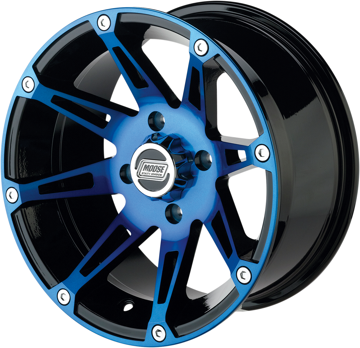 Moose 387X Wheel - Anodized Blue/Black