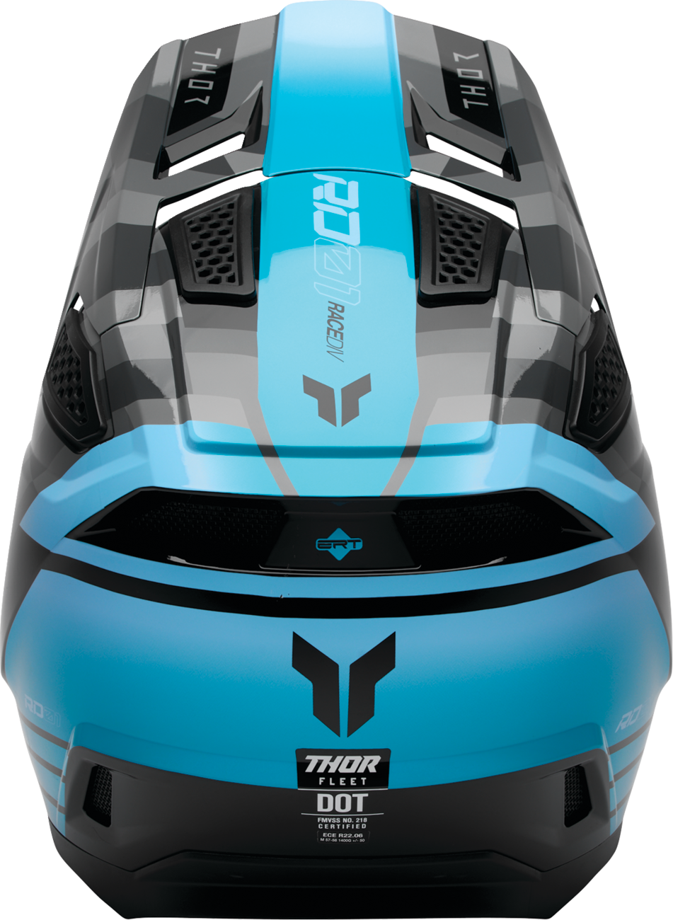 Adult - Thor Fleet Camber Helmet - Black/Teal
