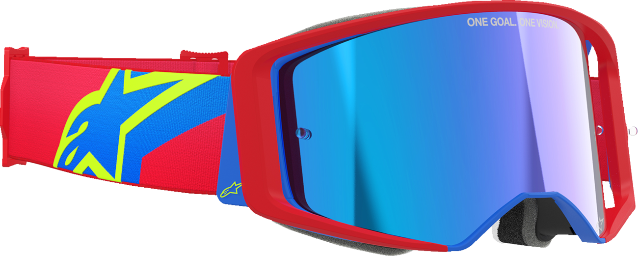Alpinestars Supertech Goggle - Corp - Red/Blue - ABS Vision