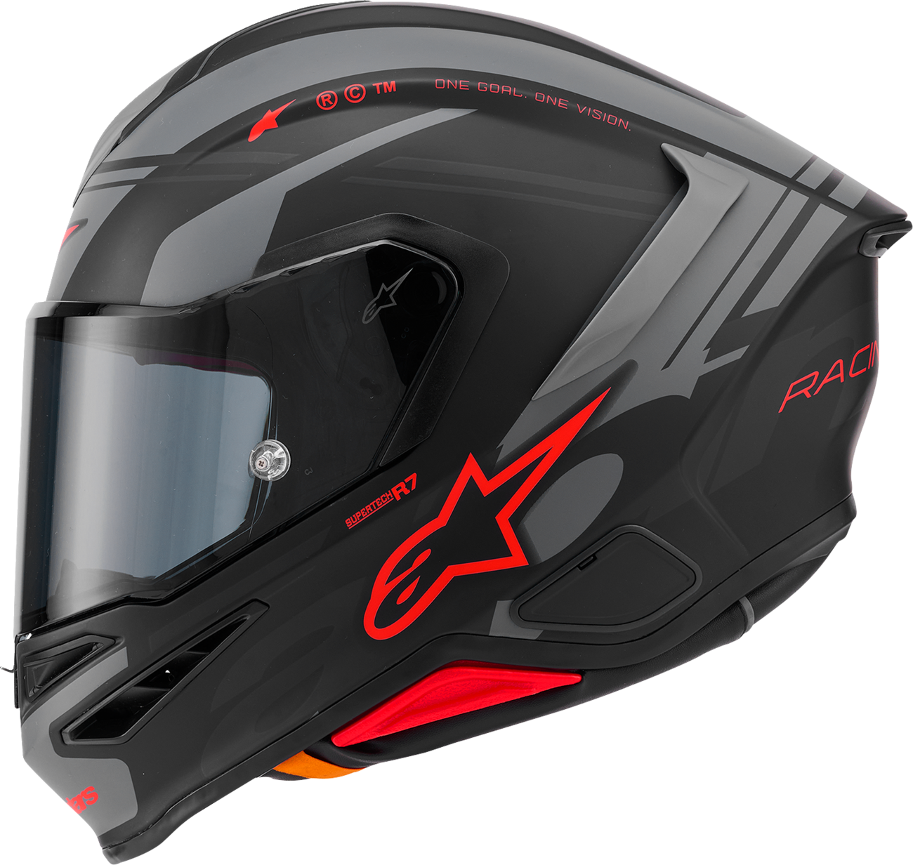 Adult - Alpinestars Supertech R7 A-Core Helmet - Matte Black/Gray/Red