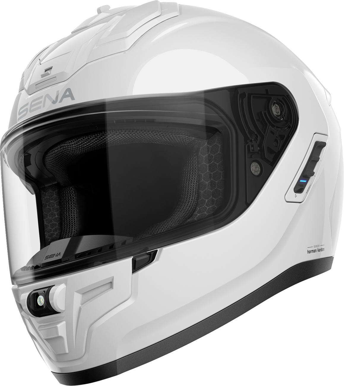Adult - Sena Phantom Helmet - Gloss White