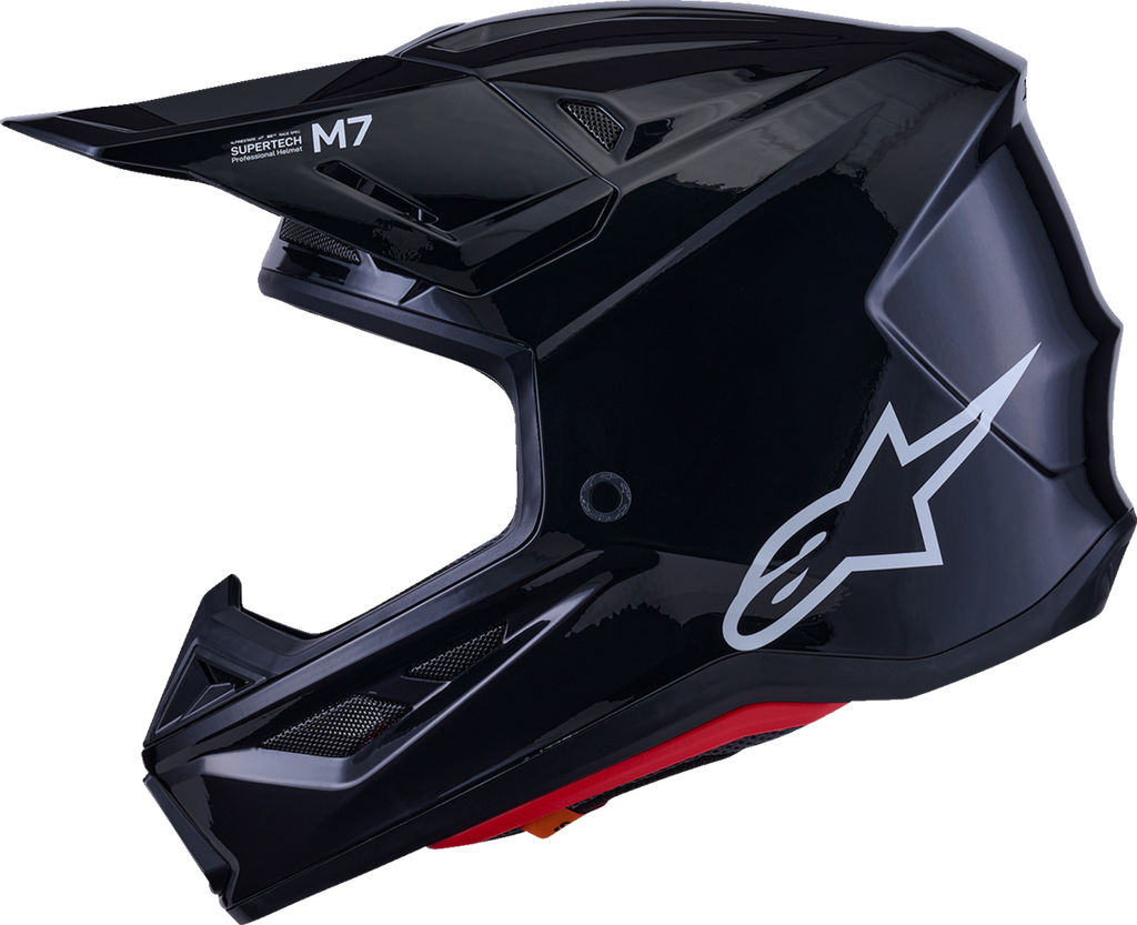 Adult - Alpinestars SM7 Solid Helmet - Gloss Black