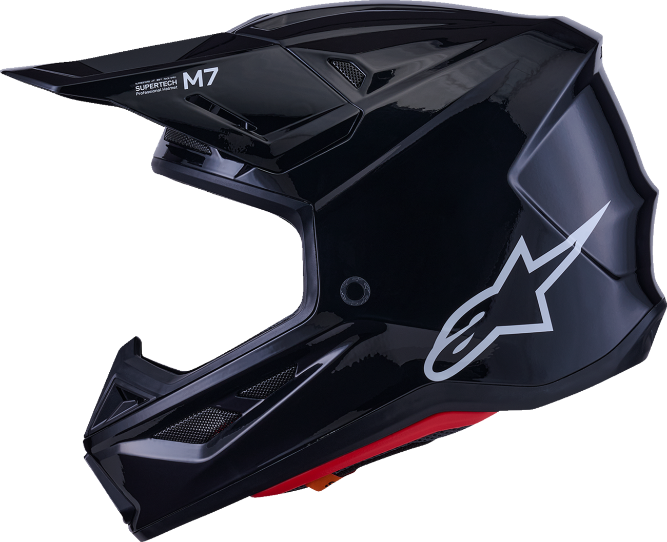 Adult - Alpinestars SM7 Solid Helmet - Gloss Black