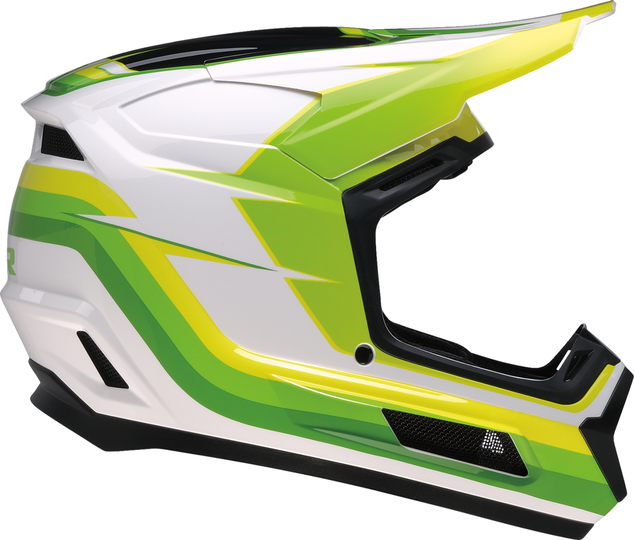 Youth - Z1R Dirt Maxx Vortex Helmet - White/Green