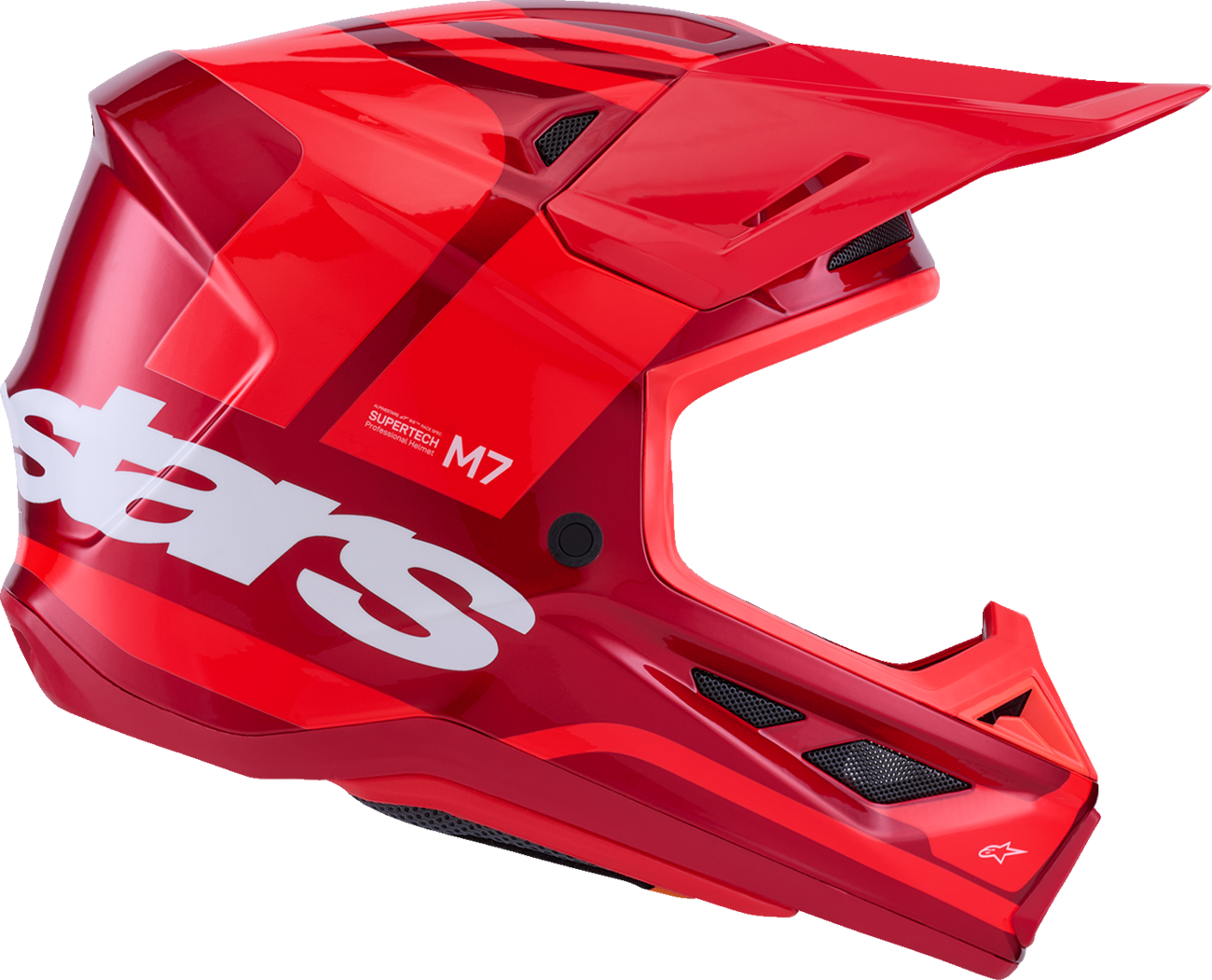 Adult - Alpinestars SM7 Core Helmet - Gloss Red
