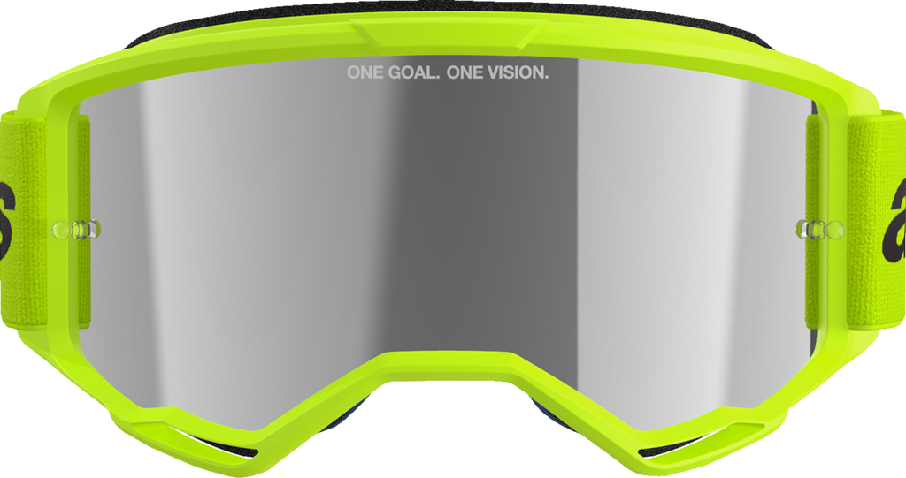 Alpinestars Vision 3 Goggle - Wordmark - Yellow Fluo