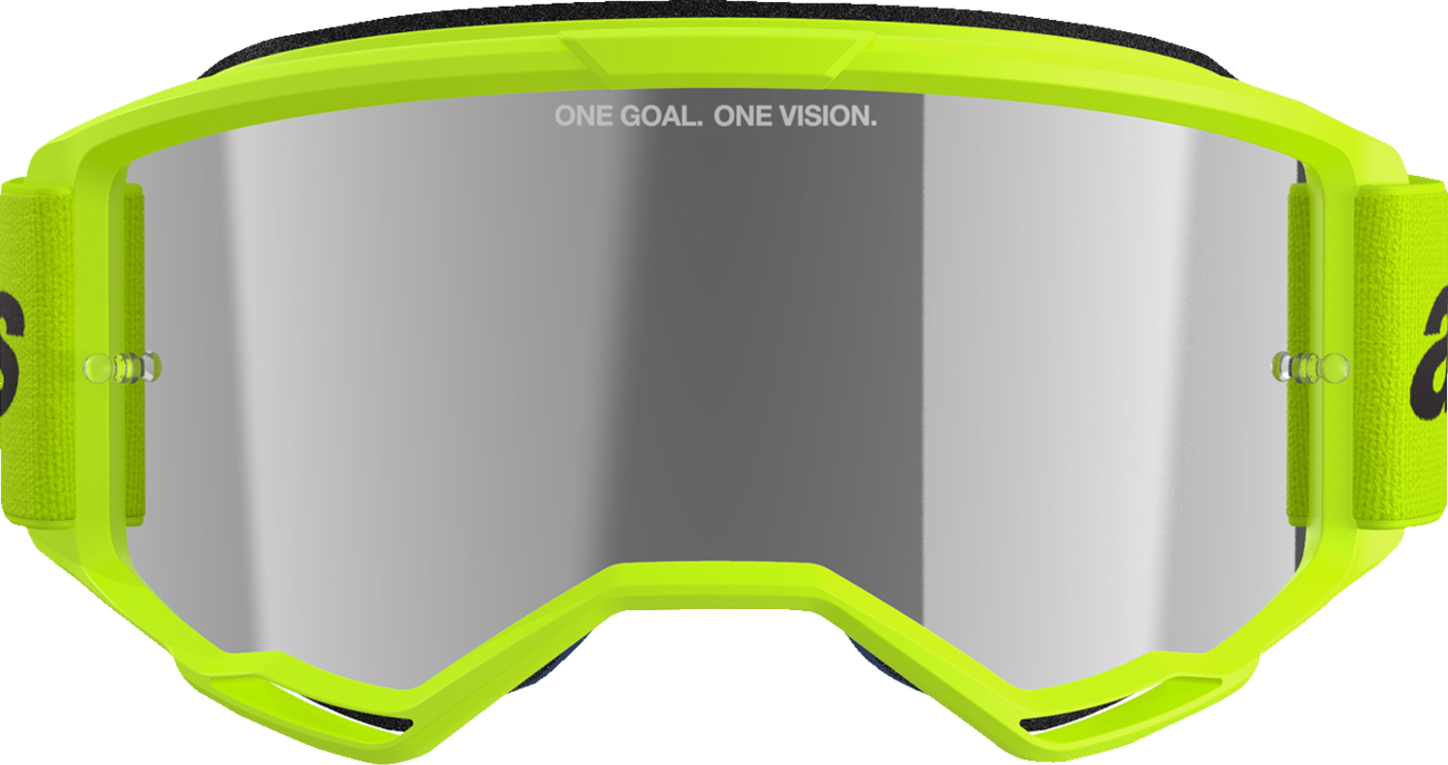 Alpinestars Vision 3 Goggle - Wordmark - Yellow Fluo