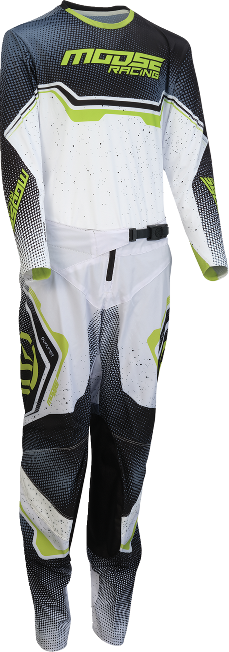 Youth - Moose Qualifier® Jersey - White/Black/Green