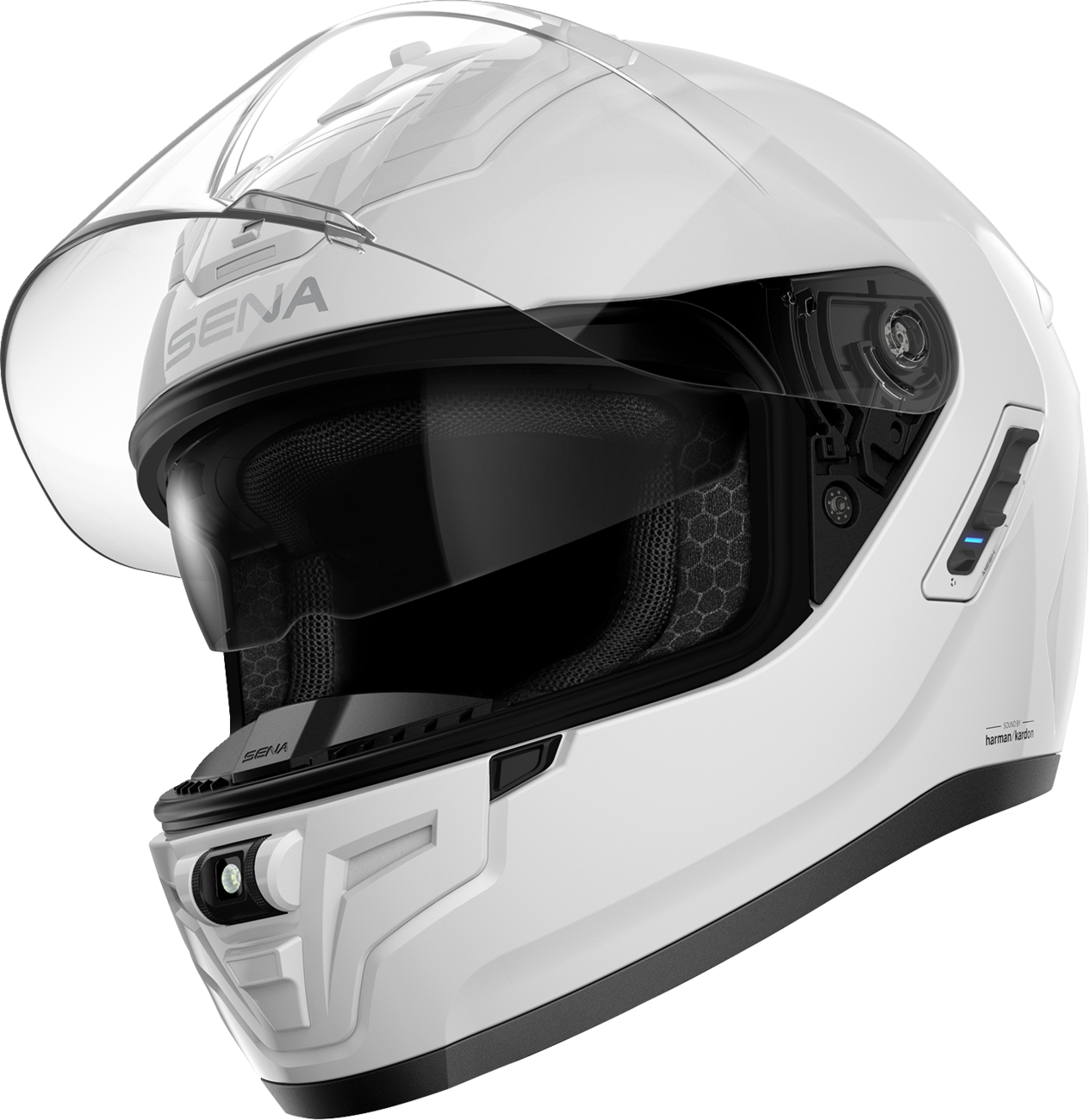 Adult - Sena Phantom Helmet - Gloss White