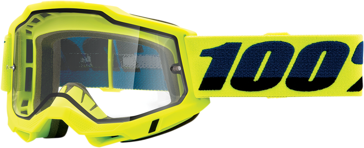 100% Accuri 2 Enduro Goggle - Dual Pane - Fluo Yellow