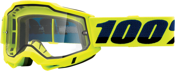 100% Accuri 2 Enduro Goggle - Dual Pane - Fluo Yellow