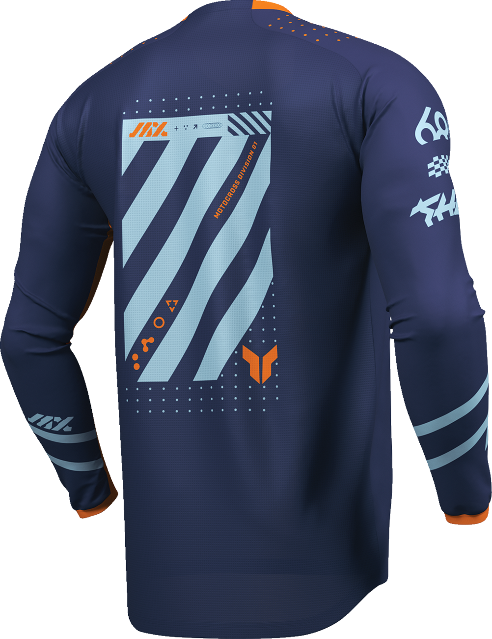 Adult - Thor Launchmode Futura Jersey - Navy/Orange