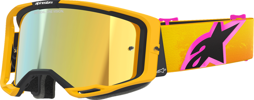 Alpinestars Vision 8 Goggle - Corp - Orange/Yellow/Pink