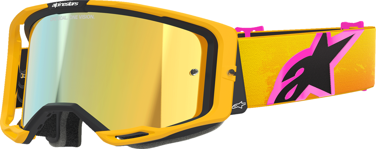 Alpinestars Vision 8 Goggle - Corp - Orange/Yellow/Pink