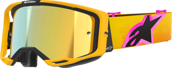 Alpinestars Vision 8 Goggle - Corp - Orange/Yellow/Pink