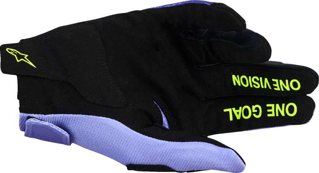 Adult - Alpinestars Radar Gloves - Purple/Fluo Yellow