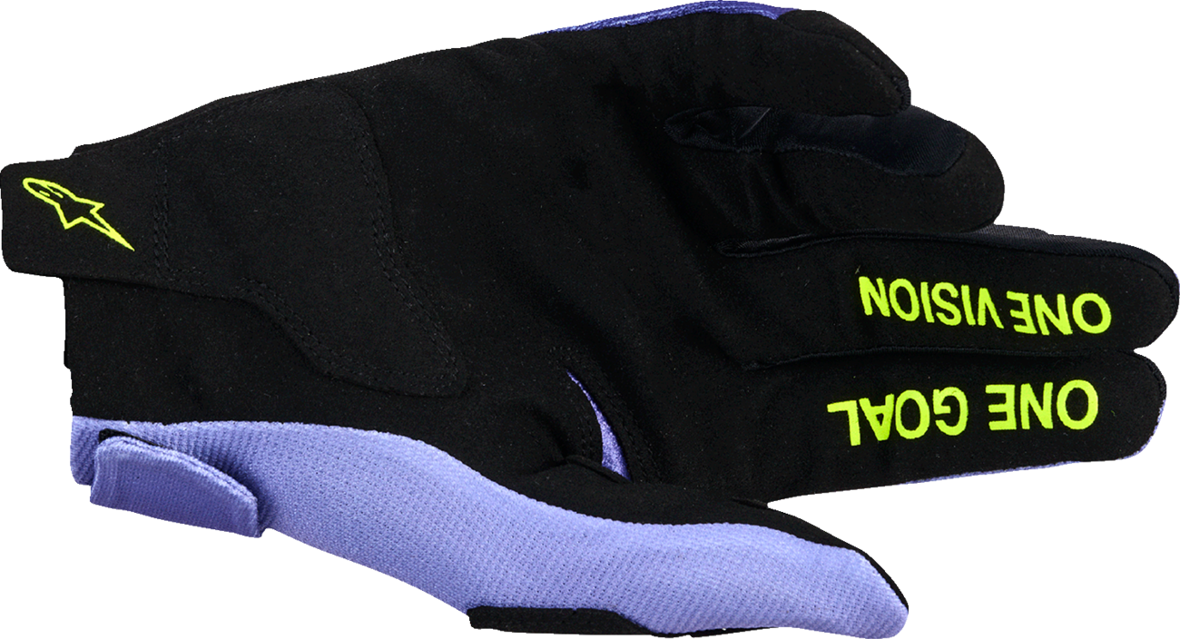 Adult - Alpinestars Radar Gloves - Purple/Fluo Yellow