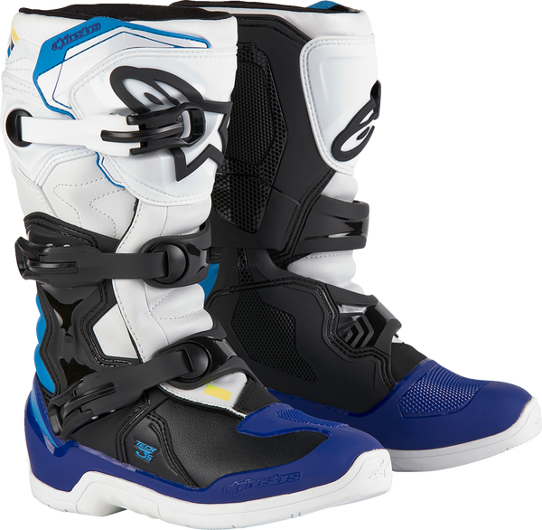 Youth - Alpinestars Tech 3S Boots — 34 - White/Black/Blue