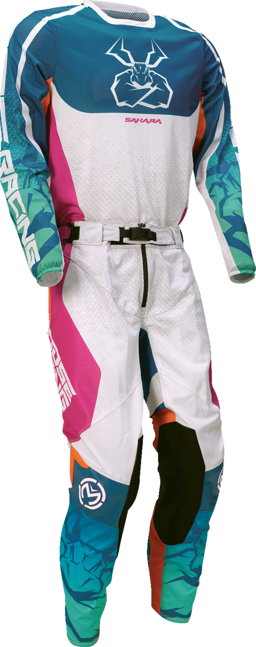 Adult - Moose Sahara Jersey - Teal/Orange/Pink