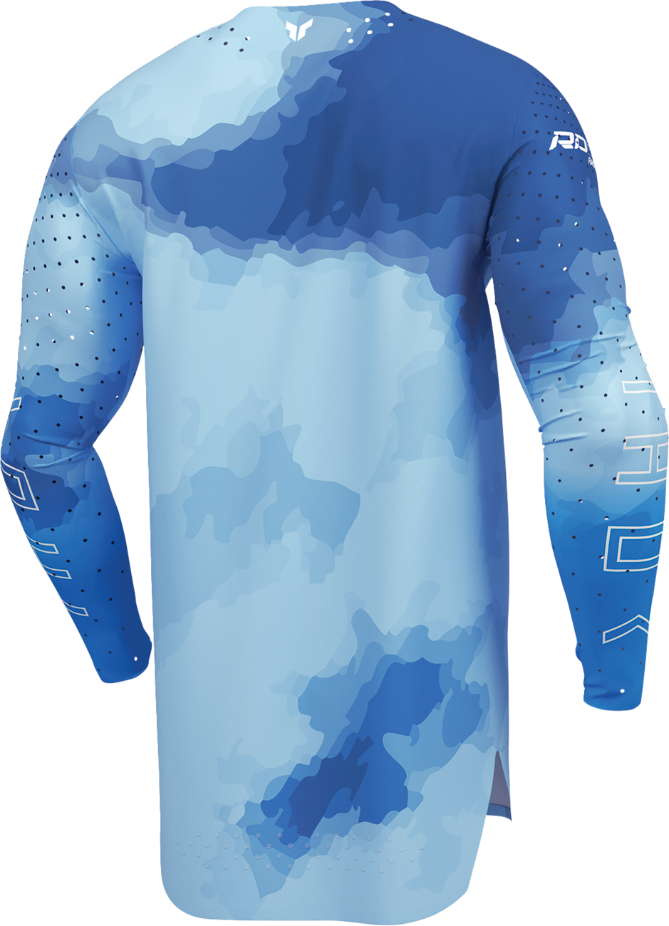 Adult - Thor Sportmode Carbon Jersey - Electric Blue/Powder Blue