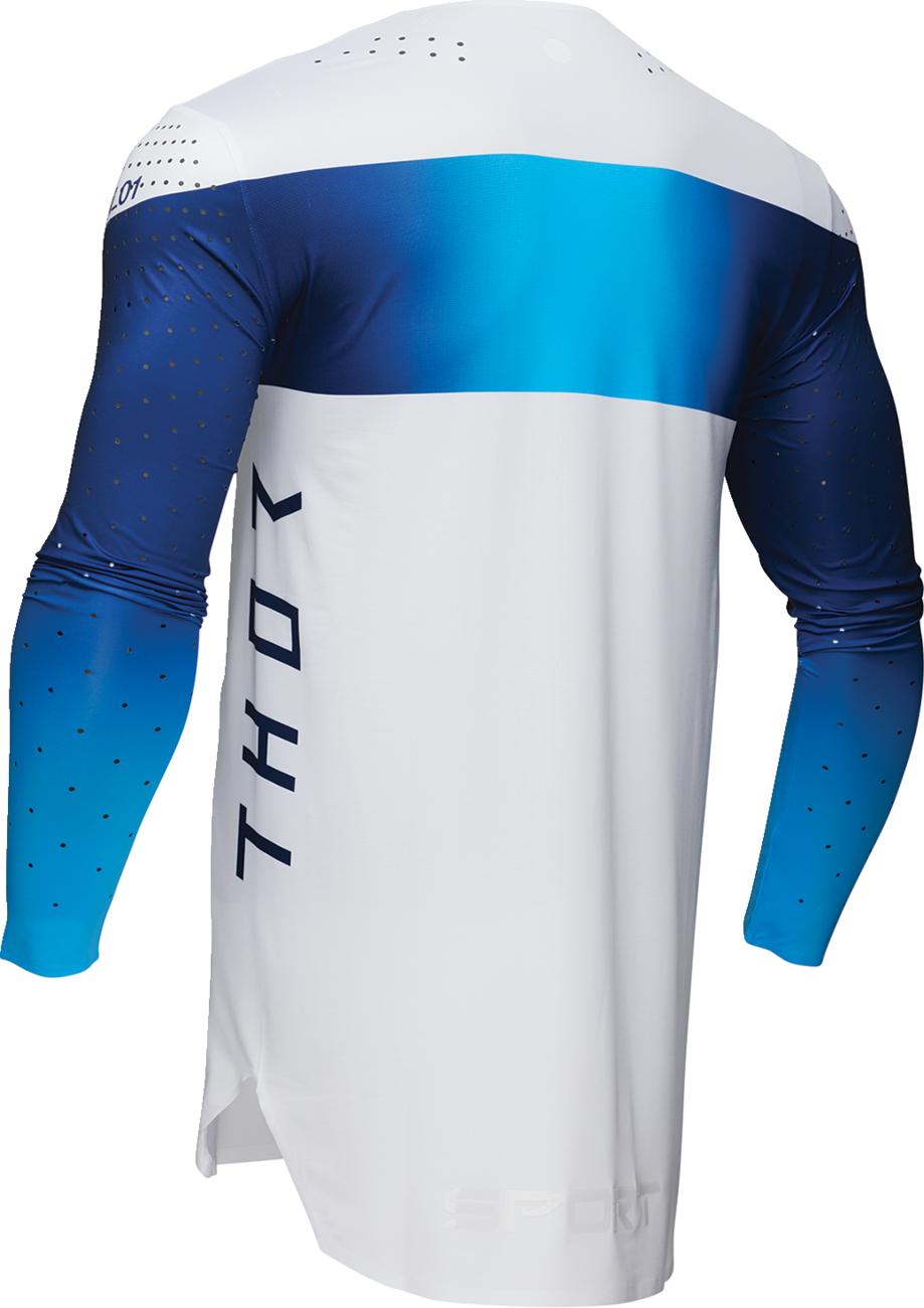 Adult - Thor Sportmode Strike Jersey — White/Blue/Navy