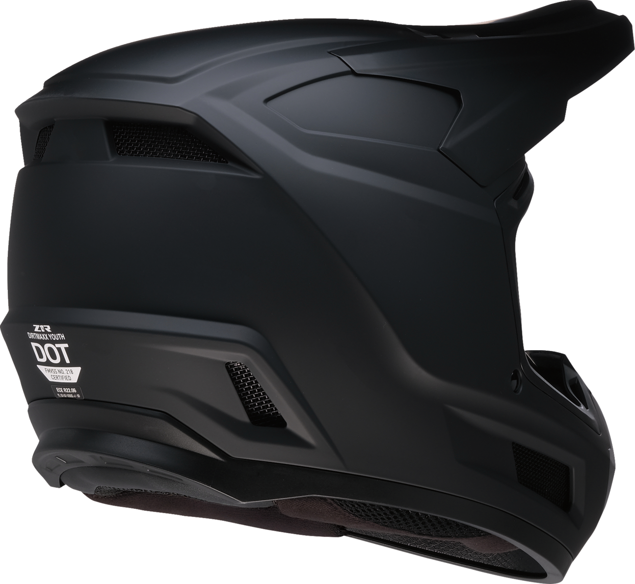 Youth - Z1R Dirt Maxx Solid Helmet - Matte Black