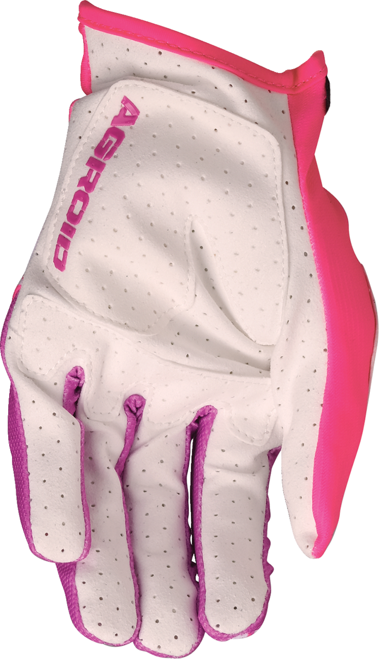 Adult - Moose Agroid™ Pro Gloves - Pink/White